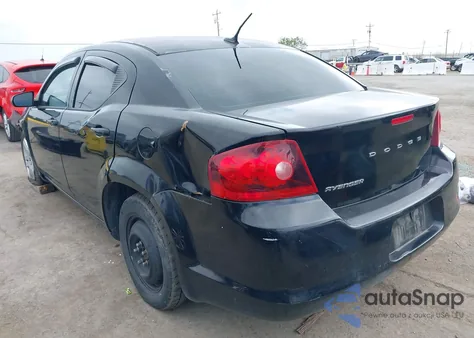 2012 Dodge Avenger Se from USA, damaged, VIN 1C3CDZAB1CN272672